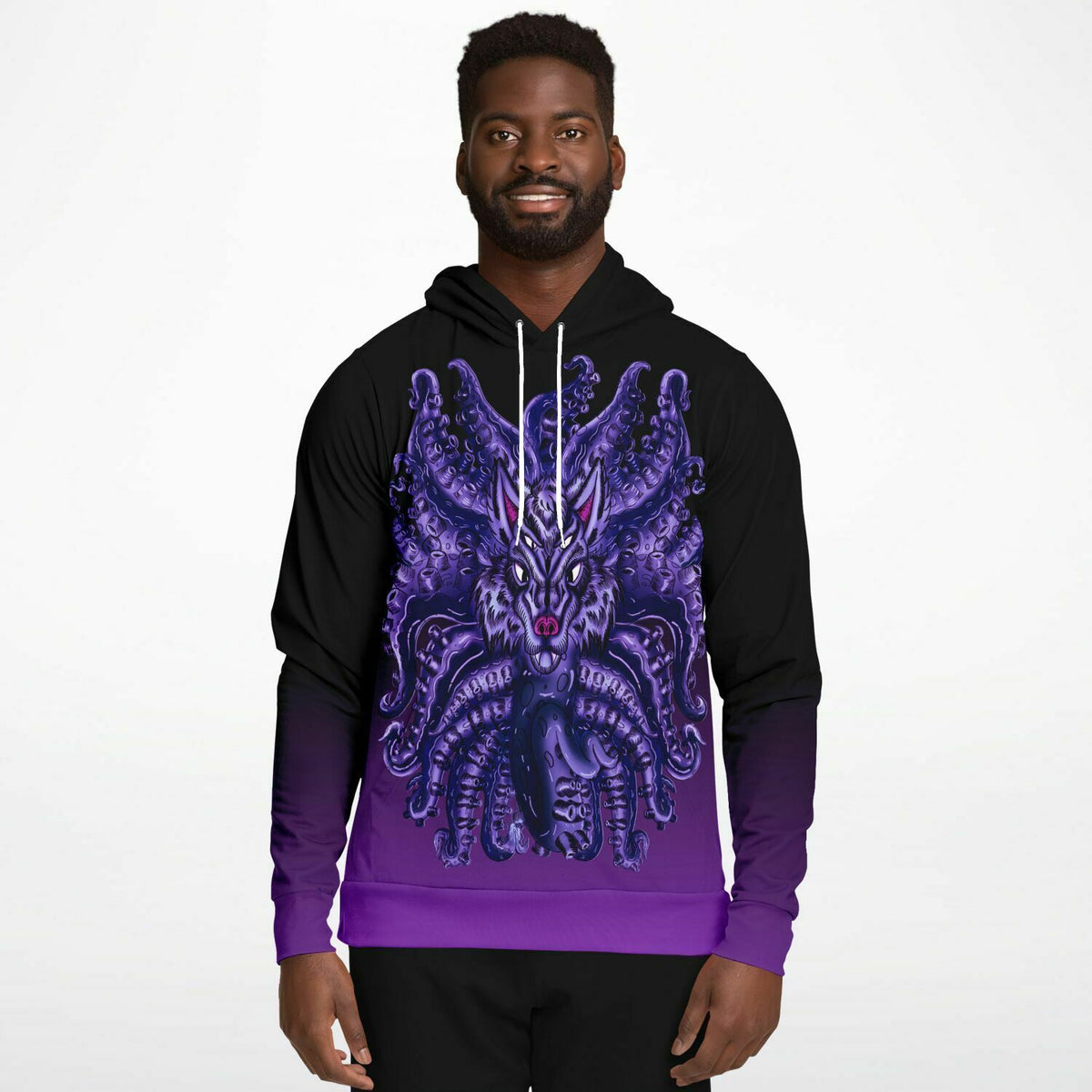 Deep Purple Wolf Tulu Athletic Hoodie