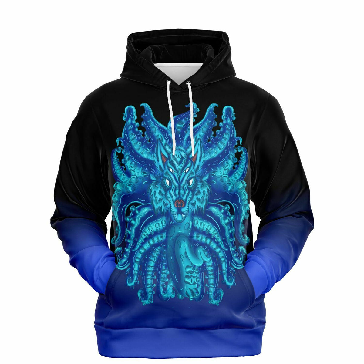 Deep Blue Wolf Tulu Athletic Hoodie