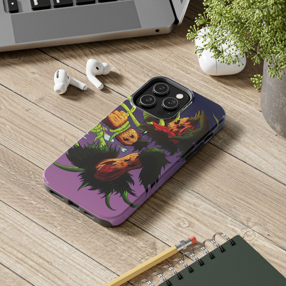 Pumpkin Gremvine Purple Gradient Tough Phone Case