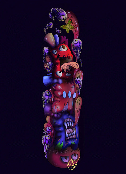 Gallery Quality ChaosHeart Totem Giclée Print
