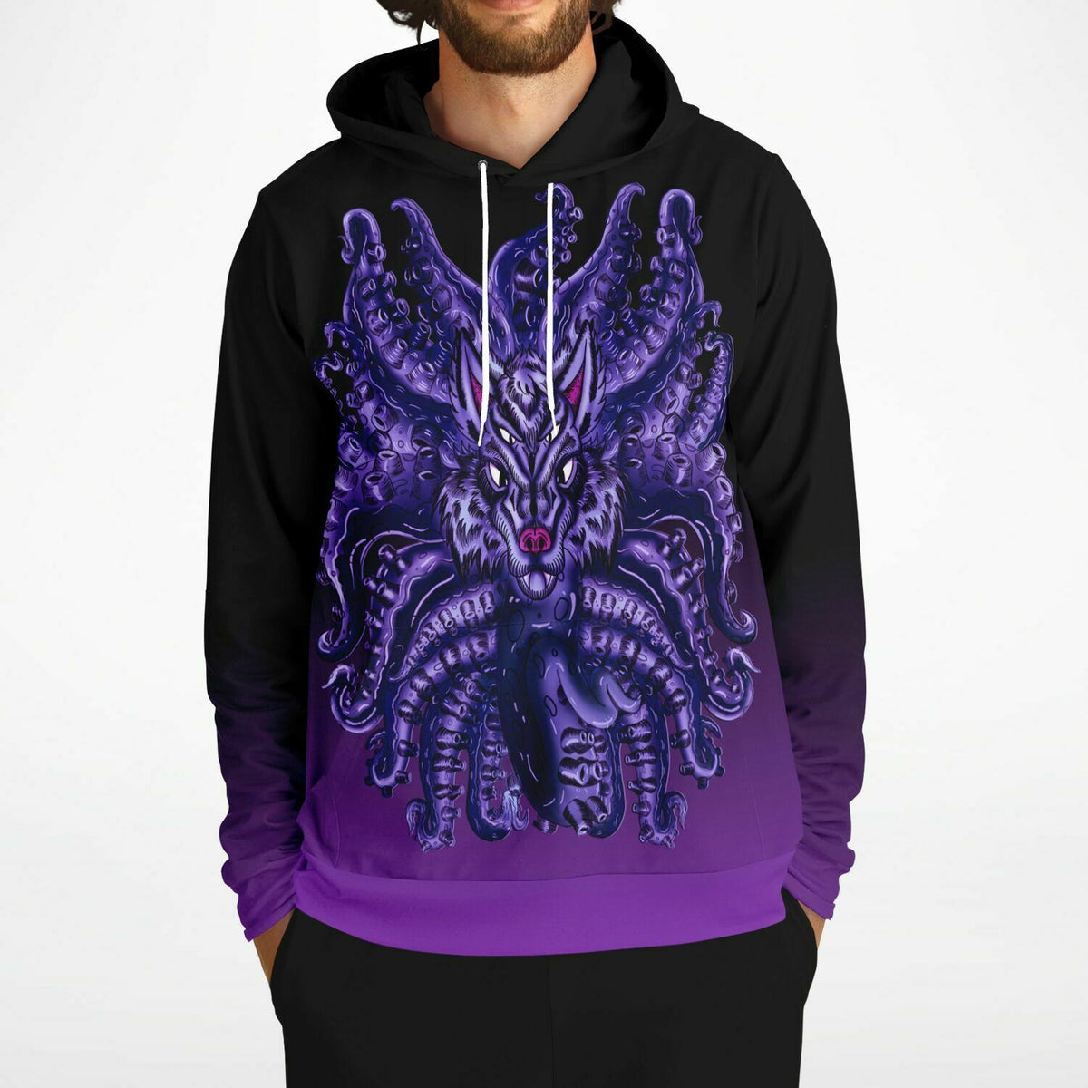 Deep Purple Wolf Tulu Athletic Hoodie