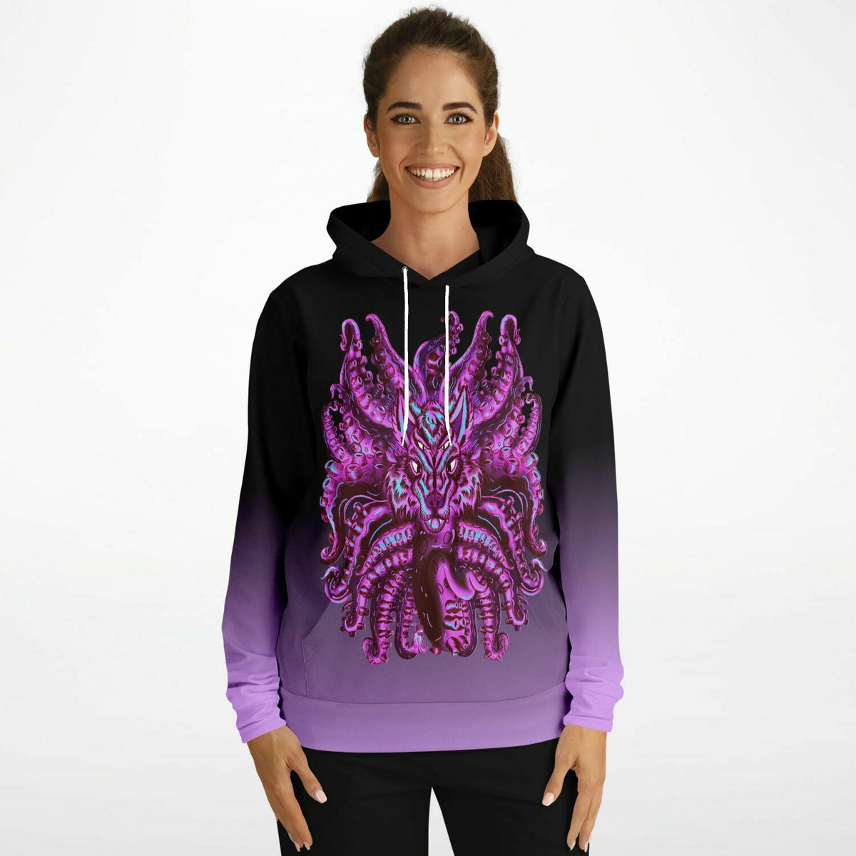 Cotton Candy Wolf Tulu Athletic Hoodie