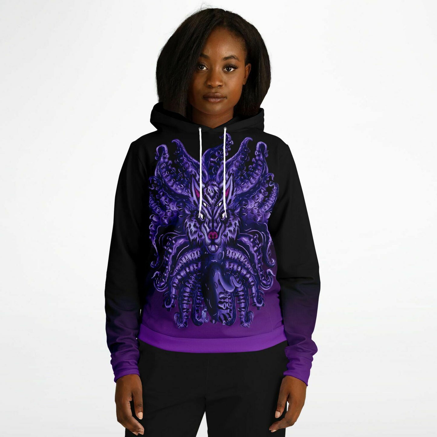 Deep Purple Wolf Tulu Athletic Hoodie