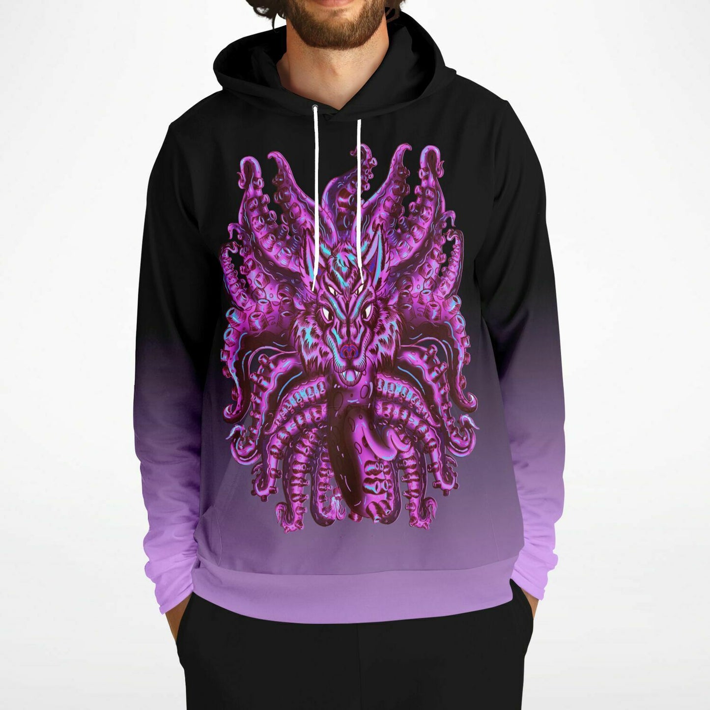 Cotton Candy Wolf Tulu Athletic Hoodie