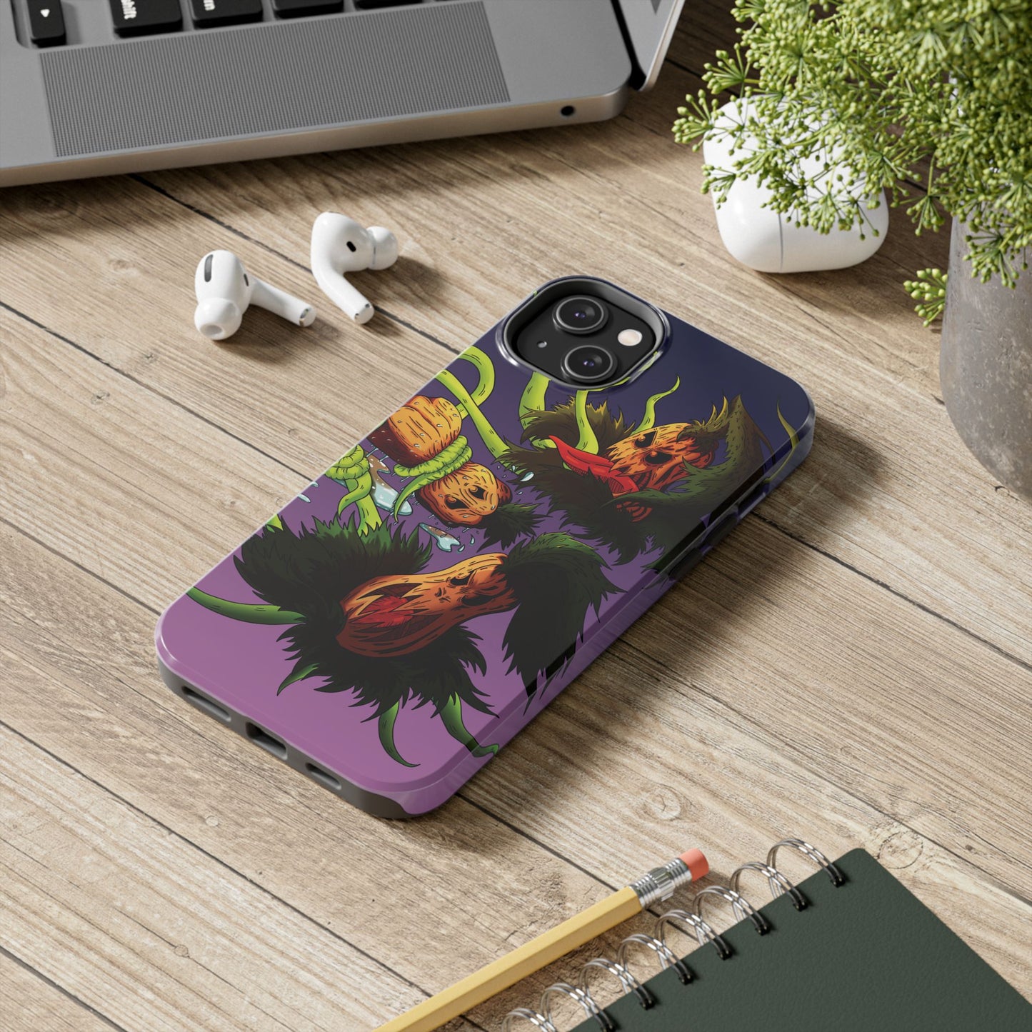 Pumpkin Gremvine Purple Gradient Tough Phone Case