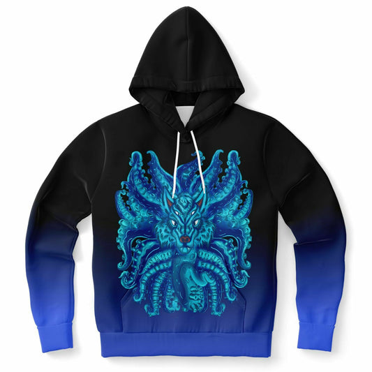 Deep Blue Wolf Tulu Athletic Hoodie