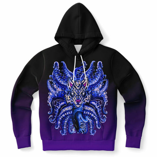 Deep Velvet Blue-Yellow Wolf Tulu Athletic Hoodie