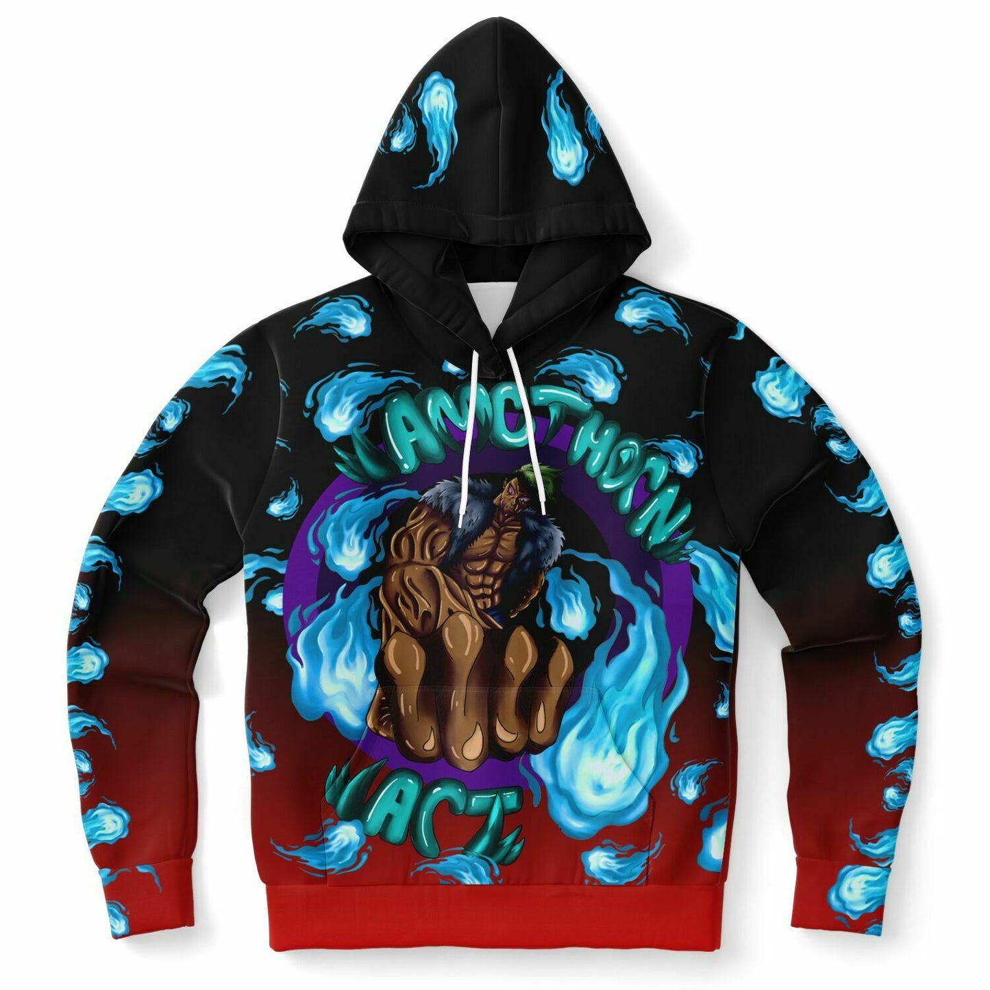 AMCThorn Art Flamesplosion Hoodie with Red Gradient