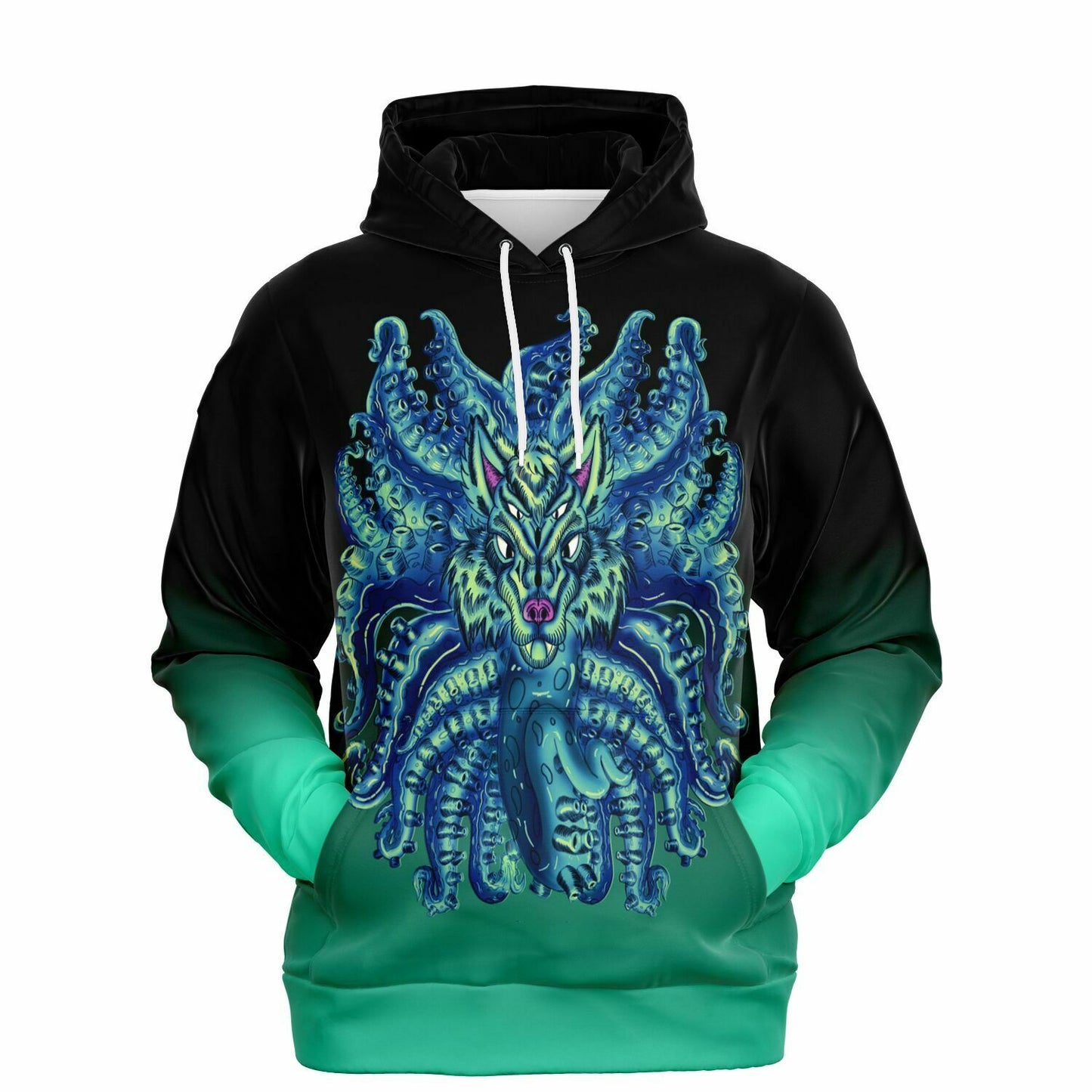 Deep Blue Sea Wolf Tulu Athletic Hoodie