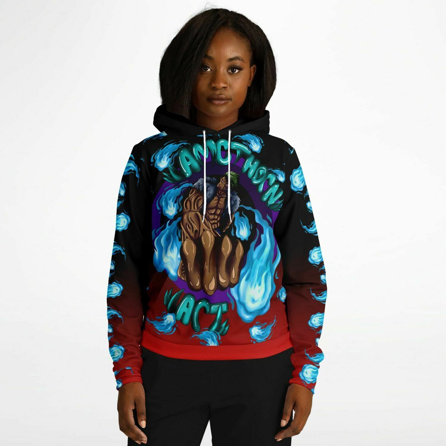 AMCThorn Art Flamesplosion Hoodie with Red Gradient