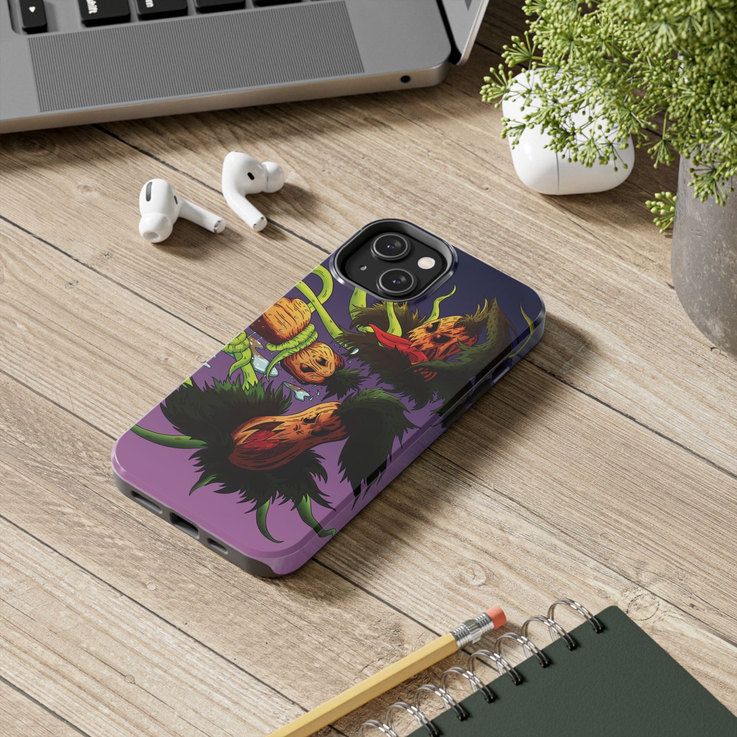 Pumpkin Gremvine Purple Gradient Tough Phone Case