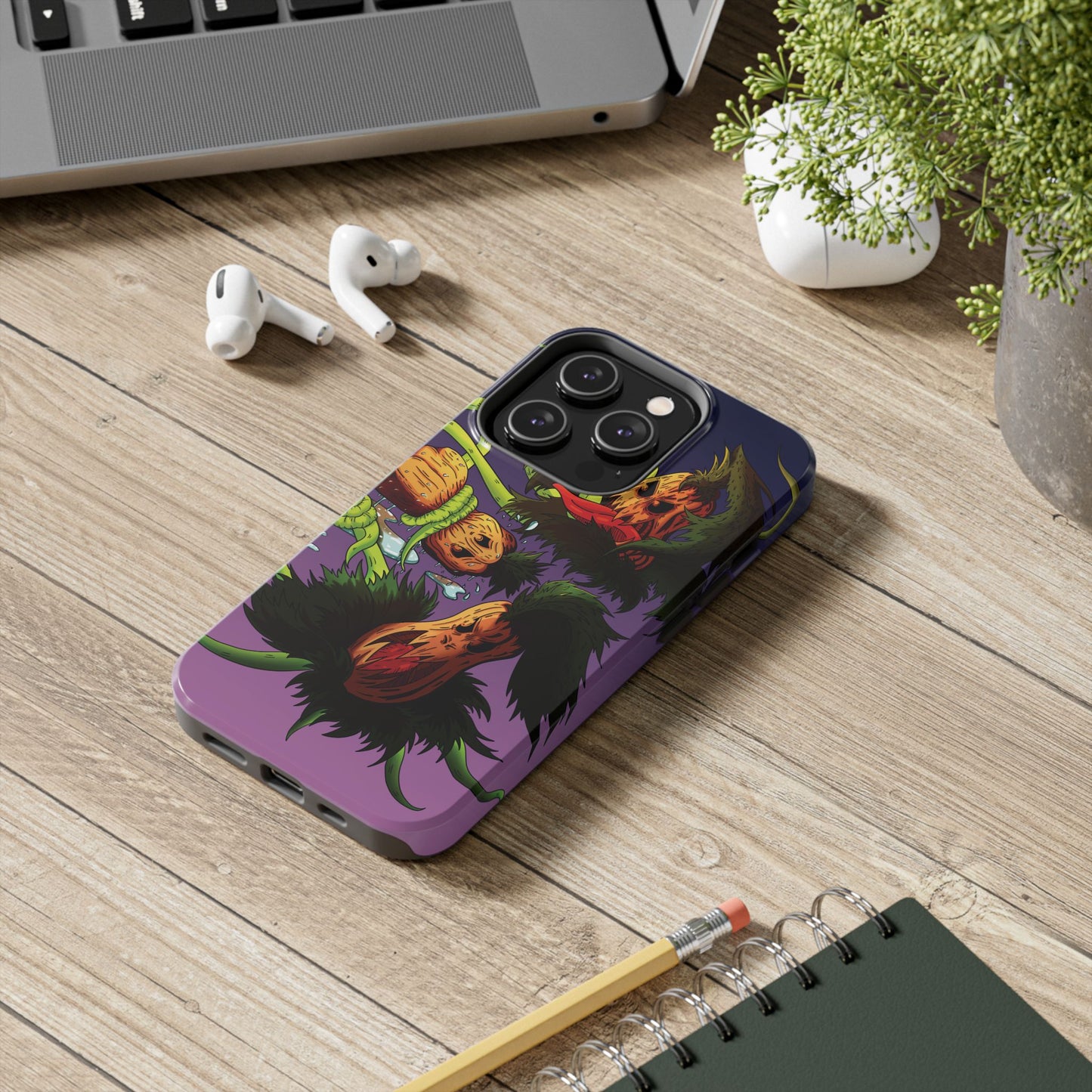 Pumpkin Gremvine Purple Gradient Tough Phone Case