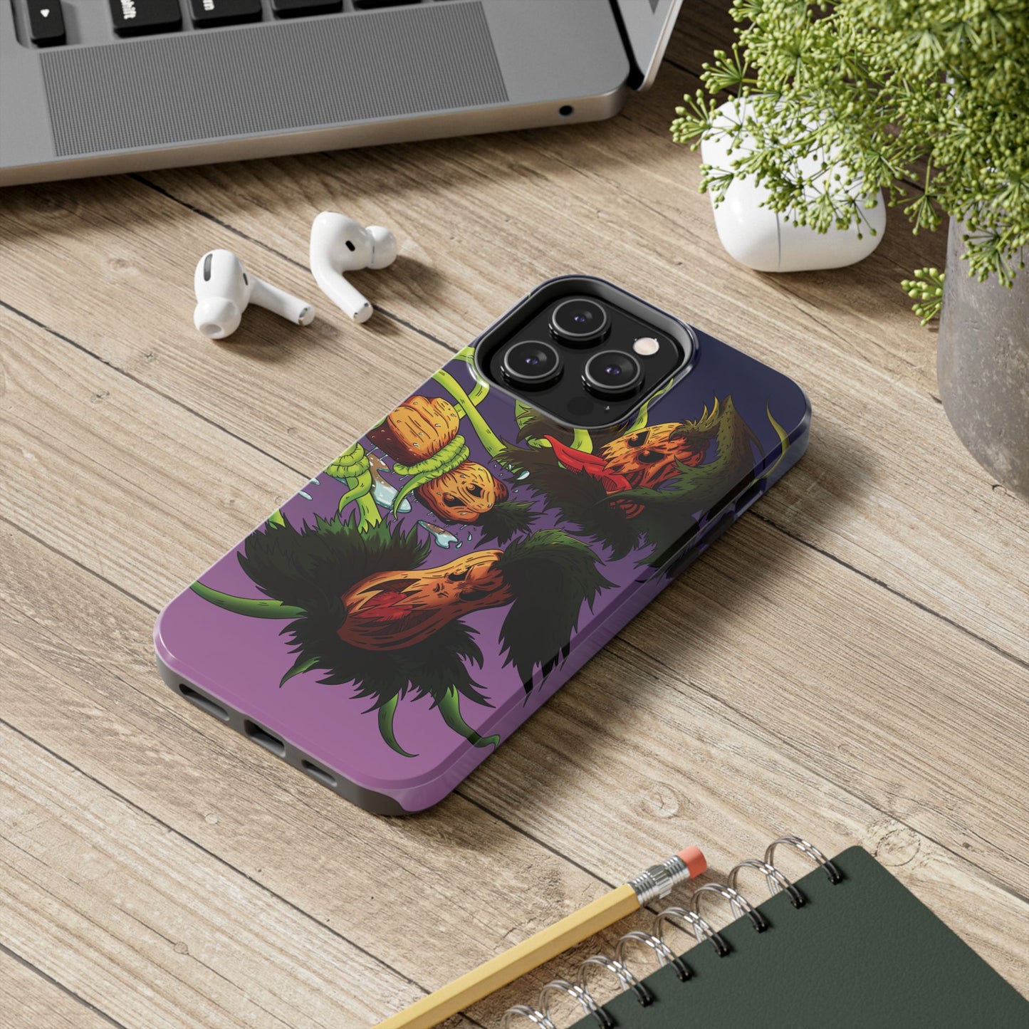 Pumpkin Gremvine Purple Gradient Tough Phone Case