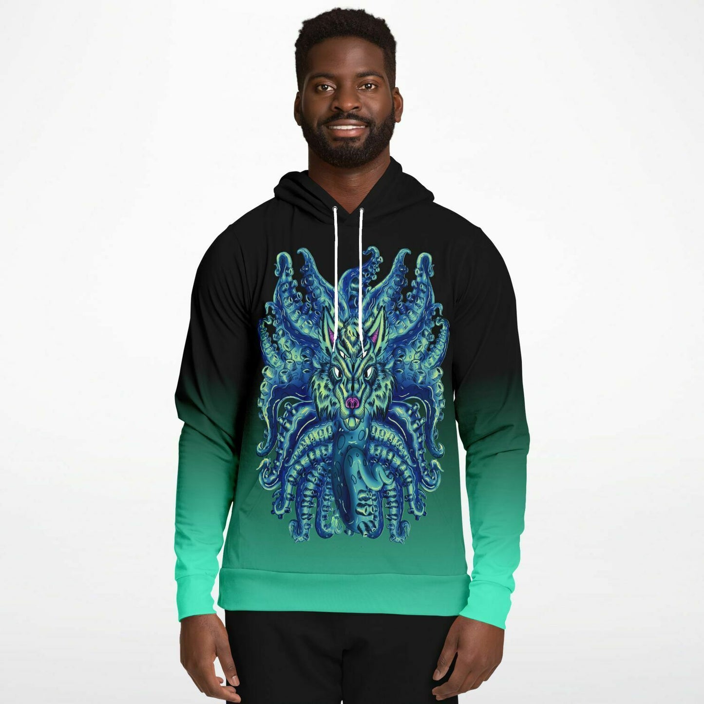 Deep Blue Sea Wolf Tulu Athletic Hoodie