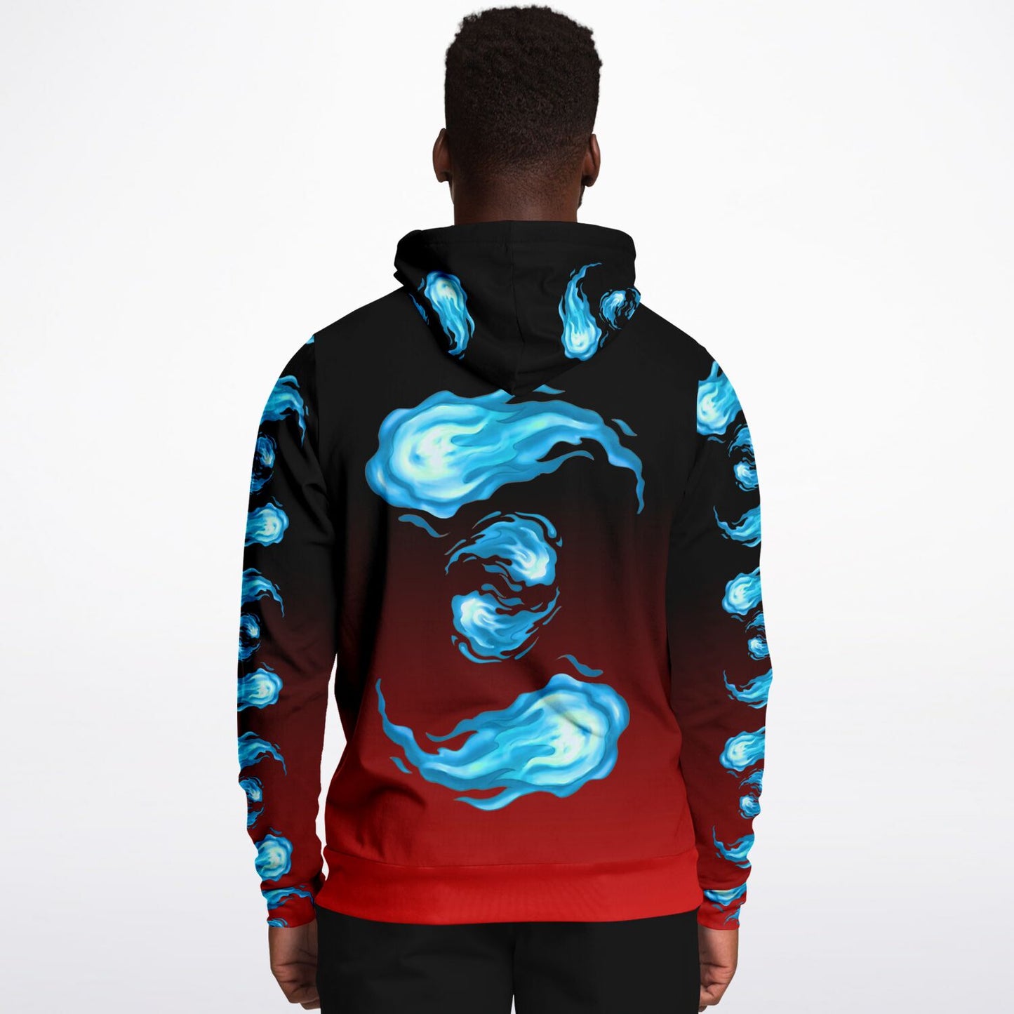 AMCThorn Art Flamesplosion Hoodie with Red Gradient