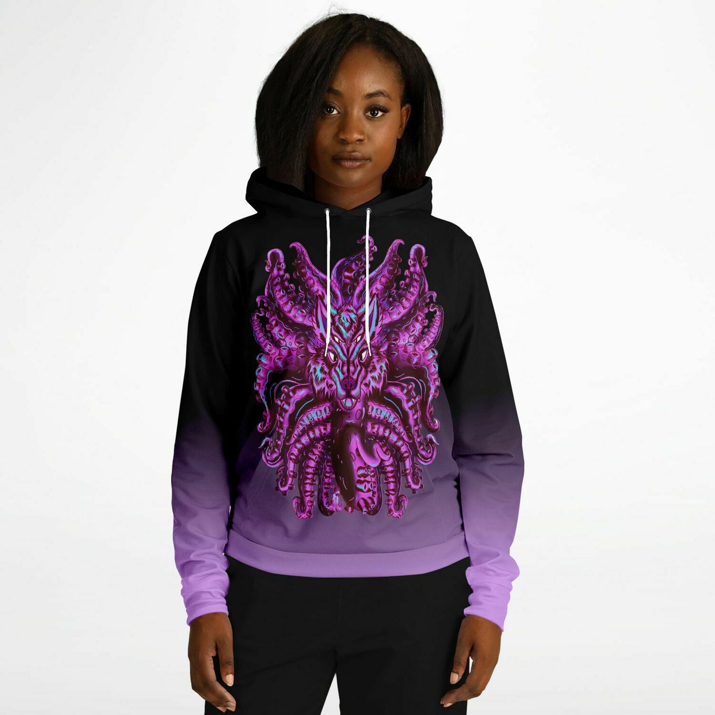 Cotton Candy Wolf Tulu Athletic Hoodie