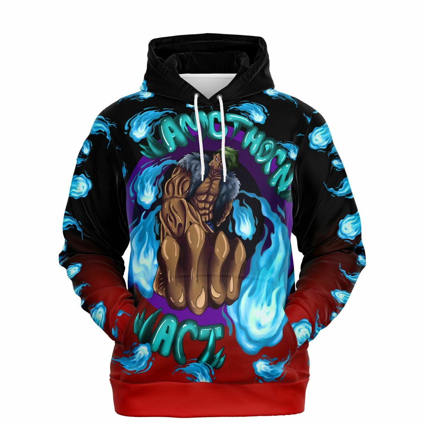 AMCThorn Art Flamesplosion Hoodie with Red Gradient