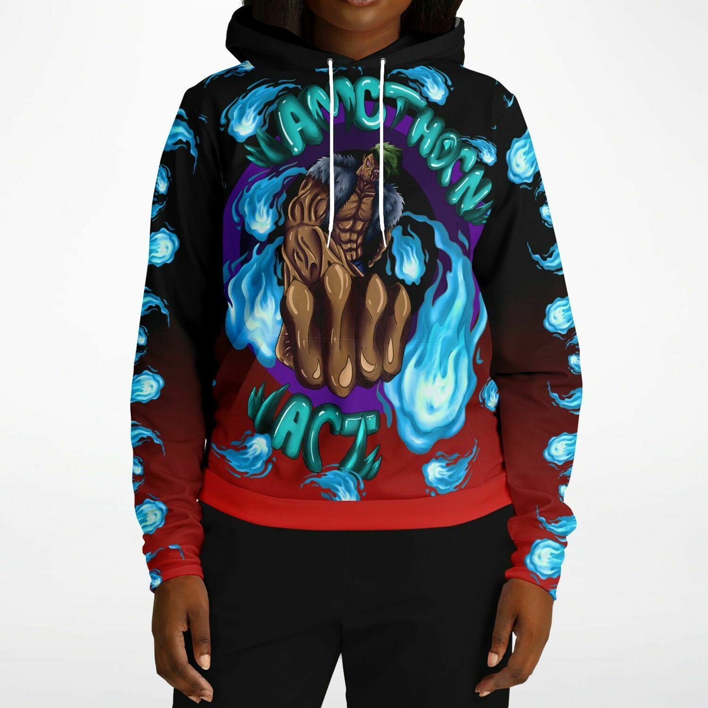 AMCThorn Art Flamesplosion Hoodie with Red Gradient