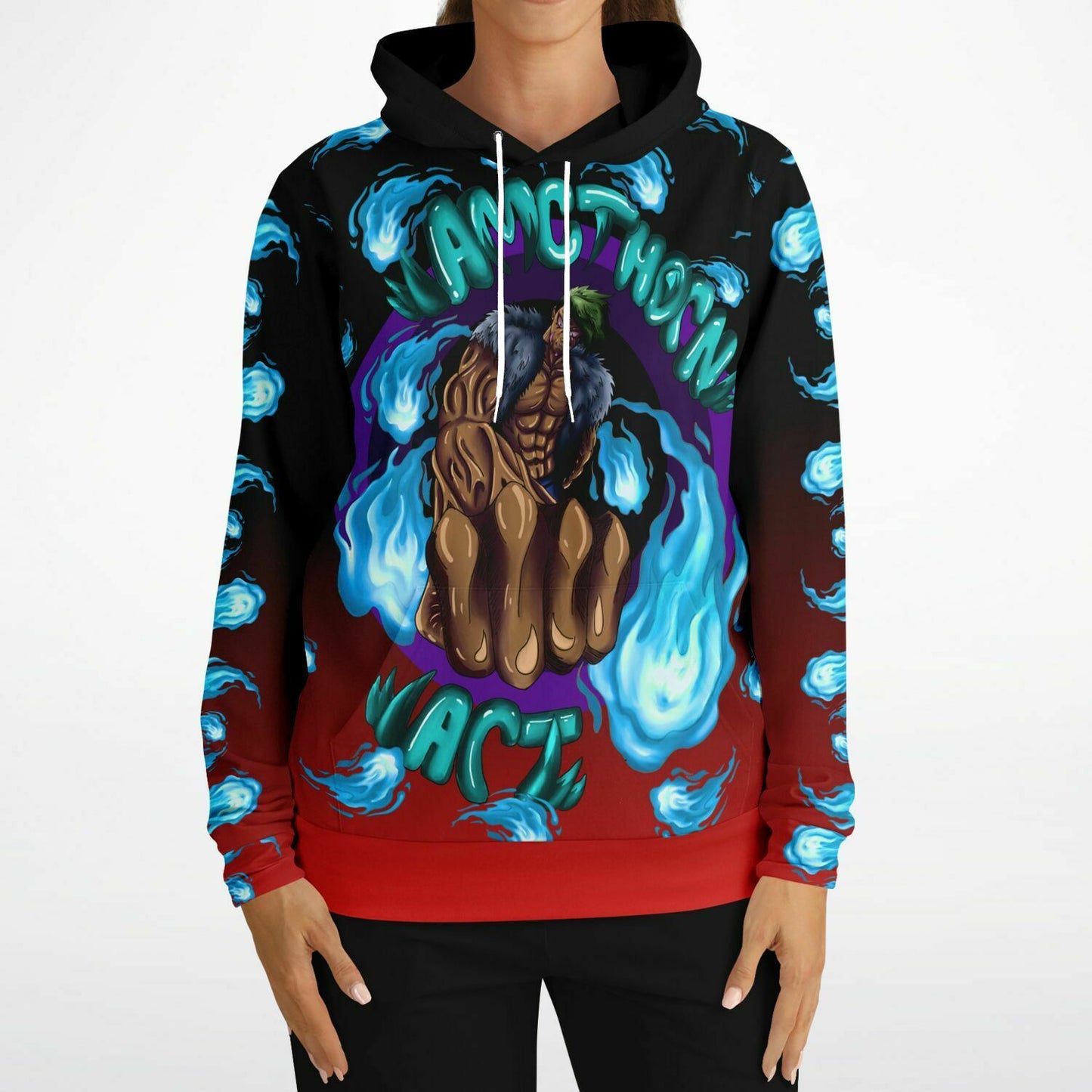 AMCThorn Art Flamesplosion Hoodie with Red Gradient